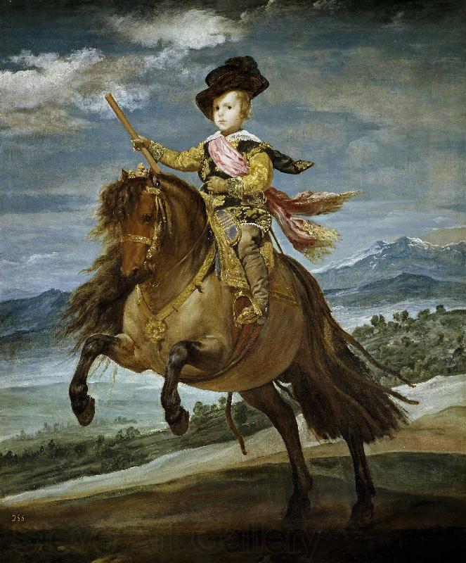 Diego Velazquez Equestrian Portrait of Prince Balthasar Charles Spain oil painting art